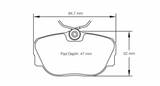 Competition Motorsport Pagid Racing Front Racing Brake Pads No. 1544