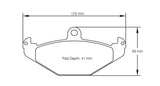 Pagid Racing Rear Brake Pad Set No. 1682