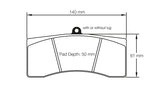 Pagid Racing Front Brake Pad Set No. 1896 product image 3
