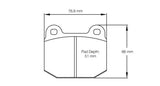 Pagid Racing Front Brake Pad Set No. 2593 product image 4