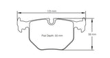 Pagid Racing Rear Brake Pad Set No. 2685