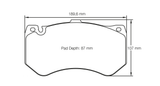 Pagid Racing Front Brake Pad Set No. 8088