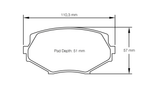 Pagid Racing Front Brake Pad Set No. 8127