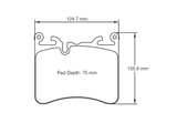 Pagid Racing Rear Brake Pad Set No. 8270 RSC1