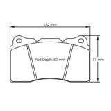 Pagid Racing Front Brake Pad Set No. 2487