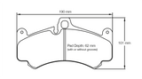 Pagid Racing No. 8004 Front Brake Pads for Porsche 997 (2005–2013)