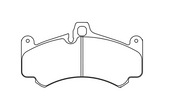 Pagid Racing No. 8004 Front Brake Pads for Porsche 997 (2005–2013)
