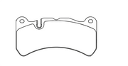 Pagid Racing Front Brake Pad Set No. 8005
