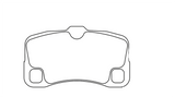 Pagid Racing No. 8006 Rear Brake Pads for Porsche 997