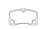 Pagid Racing No. 8008 Rear Brake Pad Set for Porsche 997