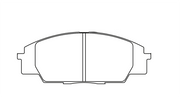 Pagid Racing Front Brake Pad Set No. 8010 for Honda/Acura Civic Type R/S2000/RSX/S2000 (AP1 & AP2)
