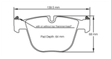 Pagid Racing Rear Brake Pad Set No. 8021