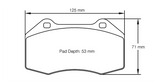Pagid Racing Front Brake Pad Set No. 8023