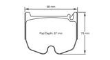 Pagid Racing Front Brake Pad Set No. 8027 for Mercedes E55 AMG/SL 65 AMG