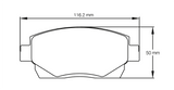 Pagid Racing Front Brake Pad Set No. 8029 for Toyota Yaris Cup/MR2 Spyder