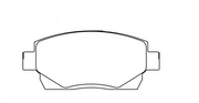 Pagid Racing Front Brake Pad Set No. 8029 for Toyota Yaris Cup/MR2 Spyder