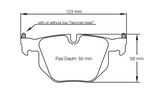Competition Motorsport Pagid Racing Rear Racing Brake Pads No. 8051