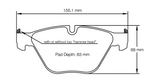 Pagid Racing Front Brake Pad Set No. 8053