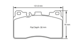 Pagid Racing Rear Brake Pad Set No. 8089 for Mercedes CLS 63 AMG/SLS AMG Black Series