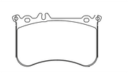 Pagid Racing Front Brake Pad Set No. 8188 for Mercedes A 45 AMG (W176)/CLA 45 AMG