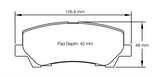Pagid Racing Rear Brake Pad Set No. 8204