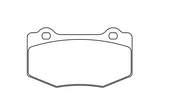 Pagid Racing Rear Brake Pad Set No. 8208