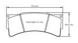 Pagid Racing Front Brake Pad Set No. 8233