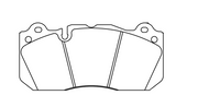 Pagid Racing Front Brake Pad Set No. 8239