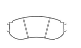 Pagid Racing Front Brake Pad Set No. 8241 RST1 for Porsche 991