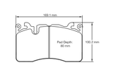 Pagid Racing Front Brake Pad Set No. 8269 RSC1