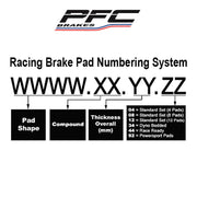 Performance Friction PFC Rear Brake Pad Set 7700
