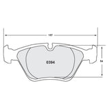 Performance Friction PFC Front Brake Pad Set 0394 product image 2