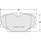 Competition Motorsport PFC Front/rear Racing Brake Pads 0278.xx.17.44