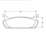 Competition Motorsport Performance Friction PFC Rear Racing Brake Pads 0458 rear