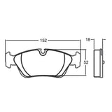 Performance Friction PFC Front Brake Pad Set 0558 product image 2