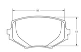 Competition Motorsport Performance Friction PFC Front Racing Brake Pads 0635.xx.13.44 front