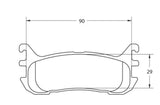 Competition Motorsport Performance Friction PFC Rear Racing Brake Pads 0636.xx.13.44 rear