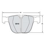 Performance Friction PFC Rear Brake Pad Set 0919 product image 2