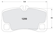 Performance Friction PFC Rear Brake Pad Set 1299 product image 2