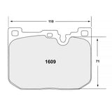 Performance Friction PFC Front Brake Pad Set 1609 product image 2
