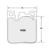 Performance Friction PFC Rear Brake Pad Set 1656 product image 2