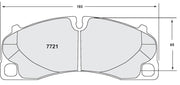 Performance Friction PFC Front/Rear Brake Pad Set 1773 for Porsche 911/981/718/991/992 product image 2