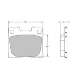 Performance Friction PFC Rear Brake Pads for Toyota Corolla GR