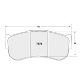 Performance Friction PFC Front Brake Pad Set for Porsche 991/992 GT3 Cup