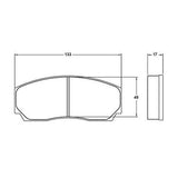 Performance Friction PFC Rear Brake Pad Set 7767 for Porsche 996 product image 2