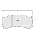 Performance Friction PFC Front Brake Pad Set 7790
