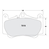 Performance Friction PFC Front Brake Pad Set 7818 for Porsche 911/996/997/Carrera GT product image 2