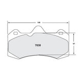 Performance Friction PFC Front Brake Pad Set 7838