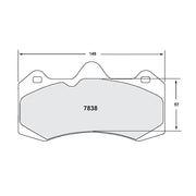 Performance Friction PFC Front Brake Pad Set 7838