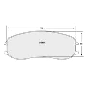 Competition Motorsport Performance Friction PFC Racing Brake Pads 7968
